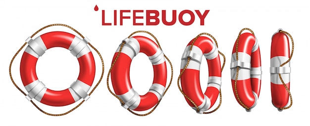 Boat Lifebuoy Ring In Different View