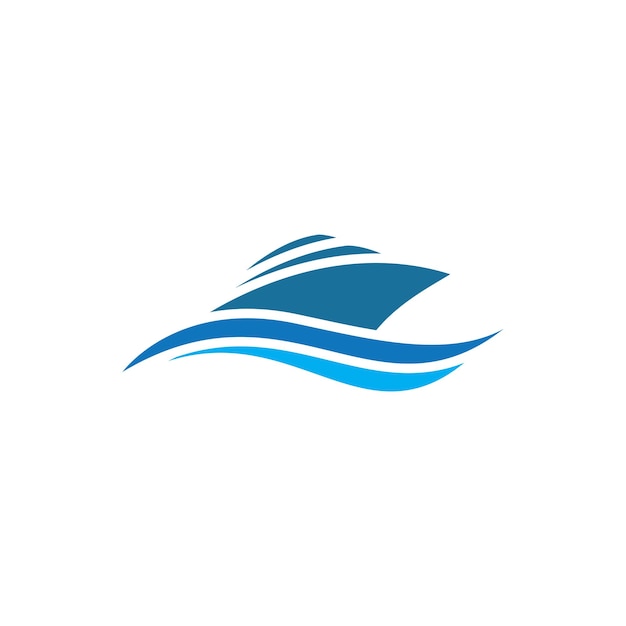 boat logo icon vector template