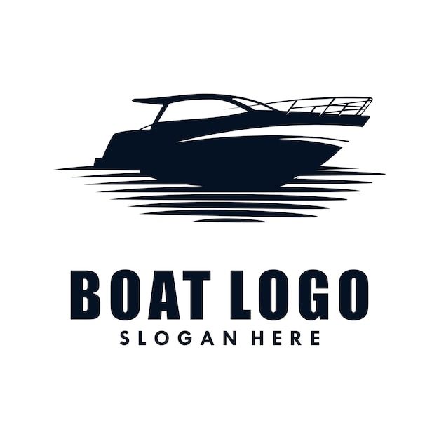 Boat logo template vector illustration