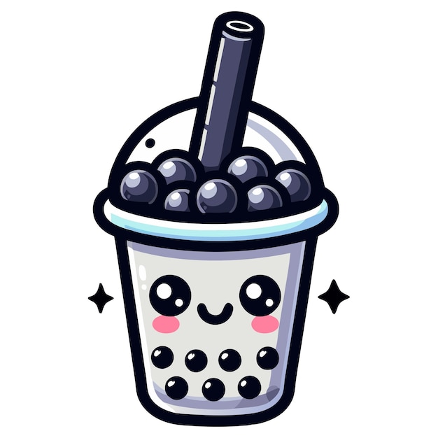 Vector boba tea vector