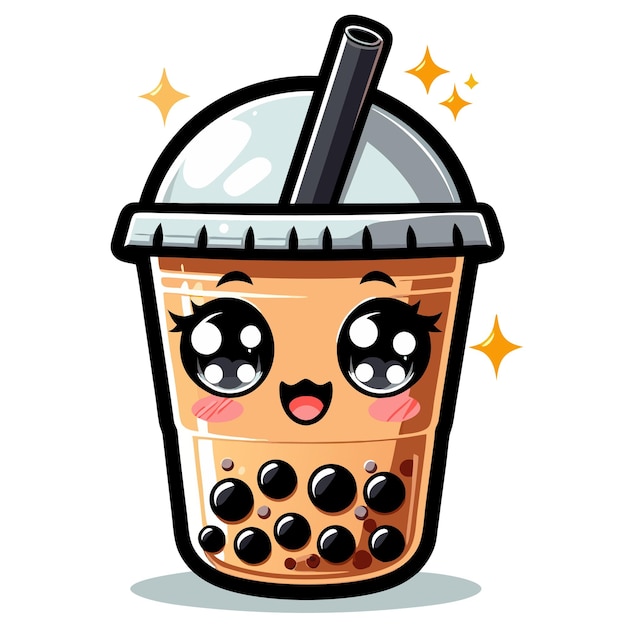 Vector boba tea vector