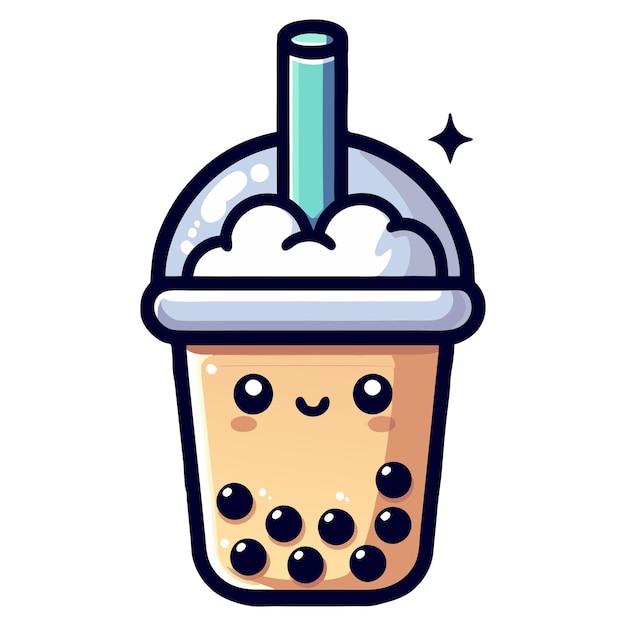 Vector boba tea vector