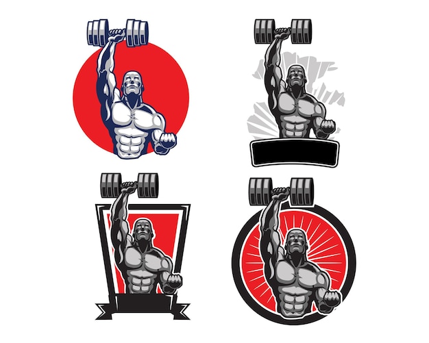 Body Builder Logo Template