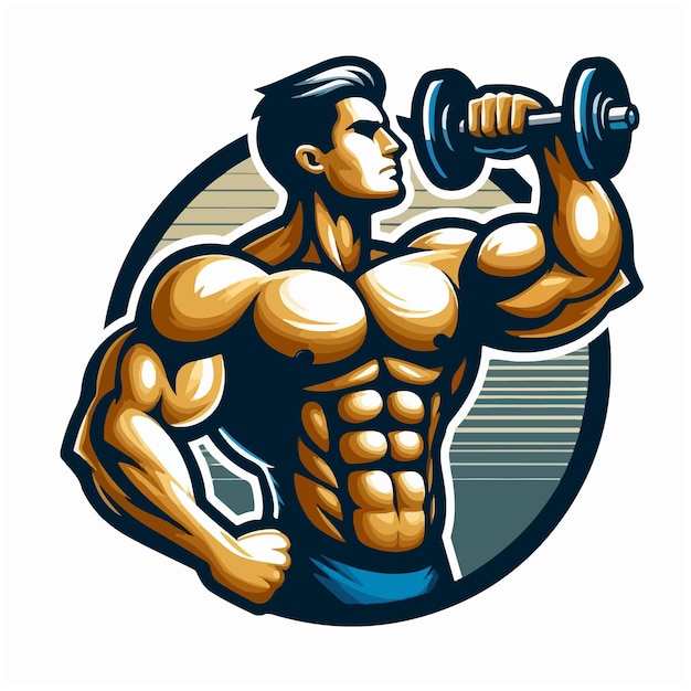 bodybuilder vector design