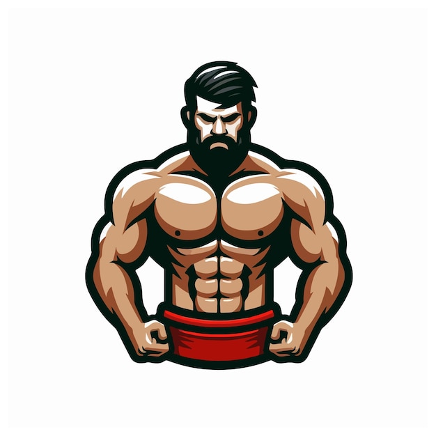 bodybuilder vector design