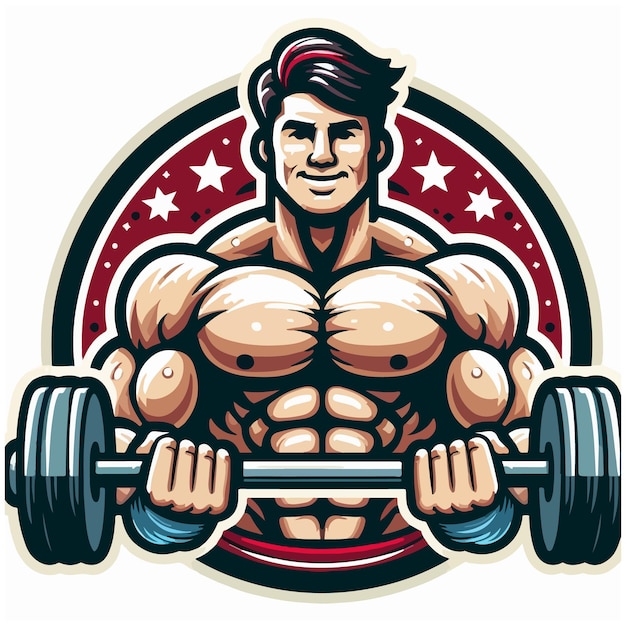 bodybuilder vector design