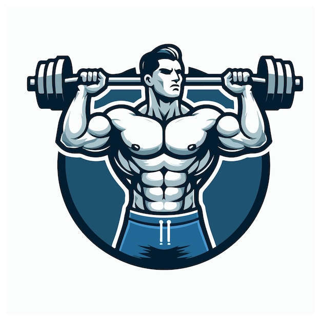 bodybuilder vector design