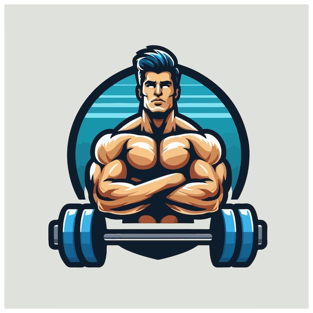 bodybuilder vector design