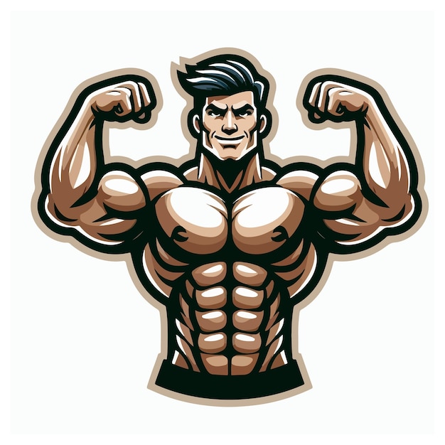 bodybuilder vector design