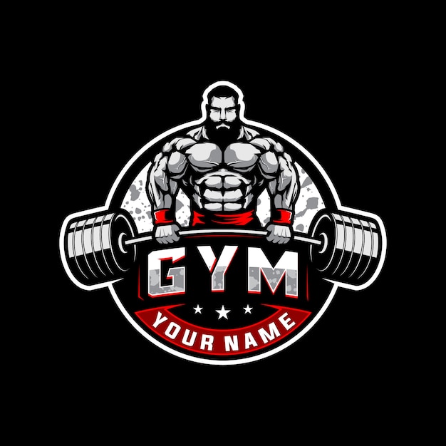 Bodybuilding and gym logo 