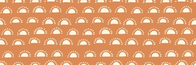 Vector bohemian baby pattern