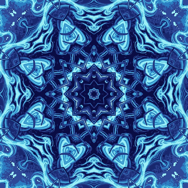 Bohemian mandala fractal background