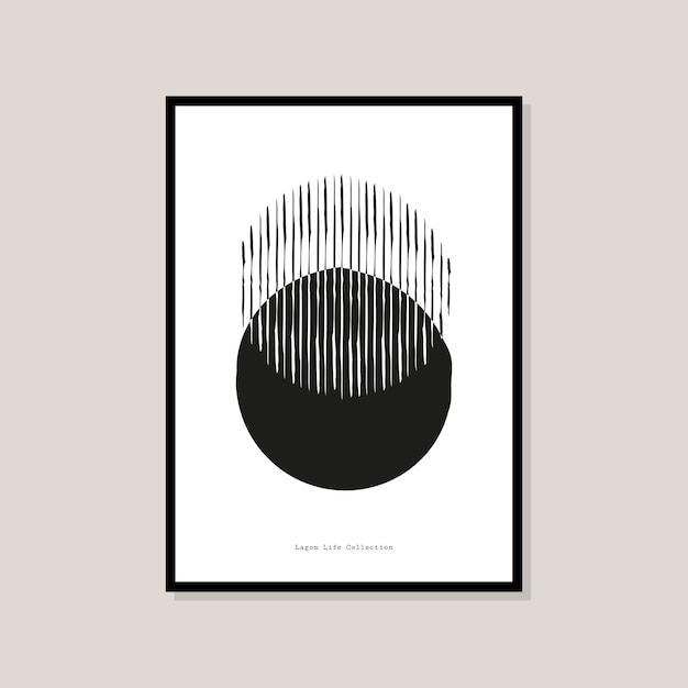 Bohemian minimalistic art print poster for your wall art collection and interior design decoration