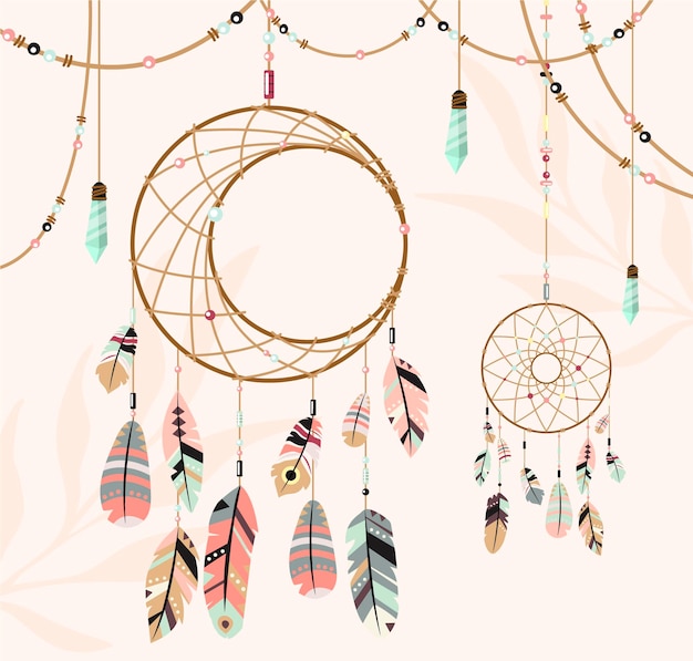 Vector boho background