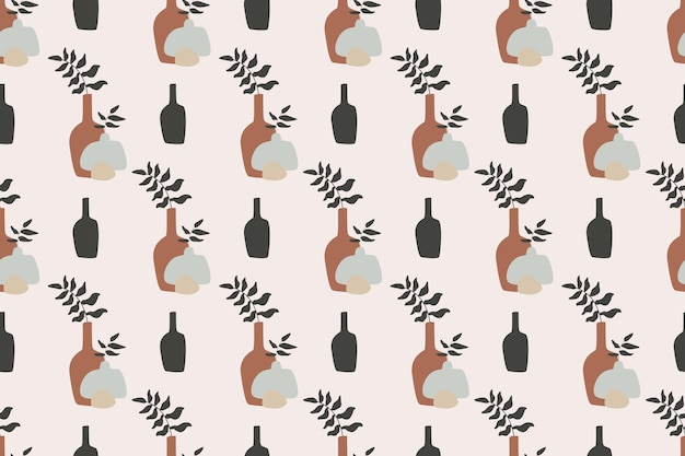 Boho Seamless Pattern Background Vector