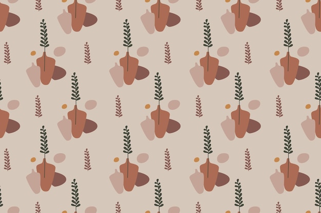 Boho Seamless Pattern Background Vector