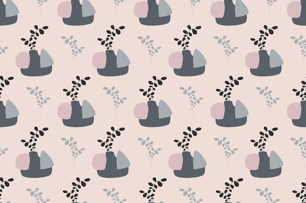 Boho Seamless Pattern Background Vector