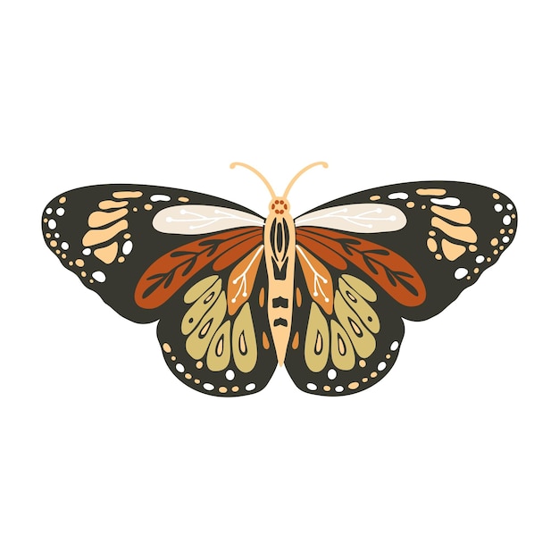 Boho vector butterfly