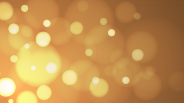 Bokeh light design on gold background