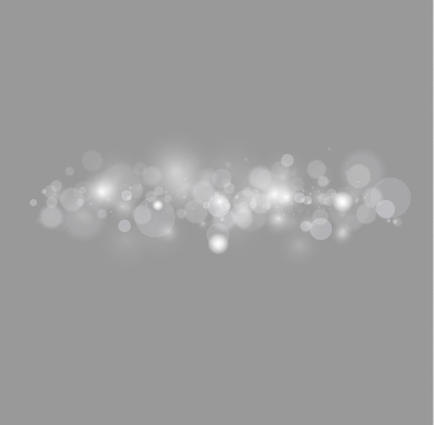 Bokeh lights sparkle glare blur dust sparks Star dust lens flare Blurred Christmas white light