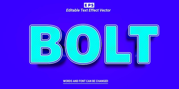 Bold 3d Editable Text Effect With Background Vector