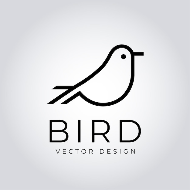 Bold Bird Vector Emblem with Clean and Minimalist Design for Professional Use