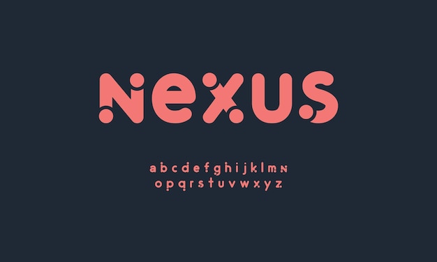 A bold, bold, bold, and bold alphabet with the letters nexus.