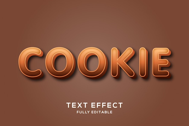 Bold Clean Cookie Text Effect