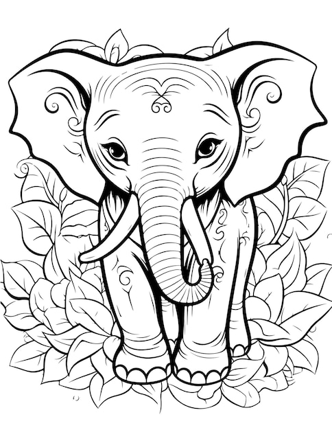 Bold and Easy coloring Pages with Bold and simple outline