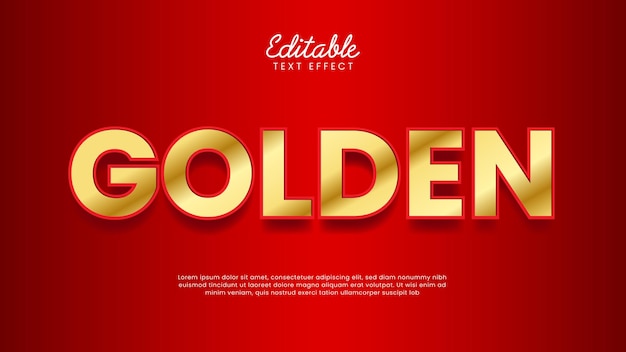 Bold editable 3d text effect