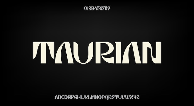 Bold and elegant font, modern typeface design. Alphabet