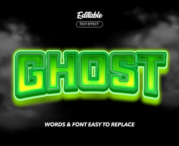 Bold Halloween Theme Style Vector Text Effect