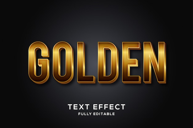 Bold Luxury Gold Text Effect