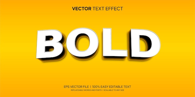 Bold luxury stlye editable text effect