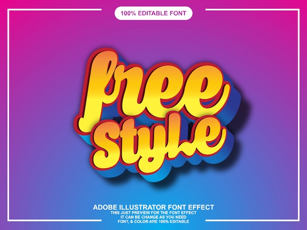 bold script graphic style illustrator editable typography 