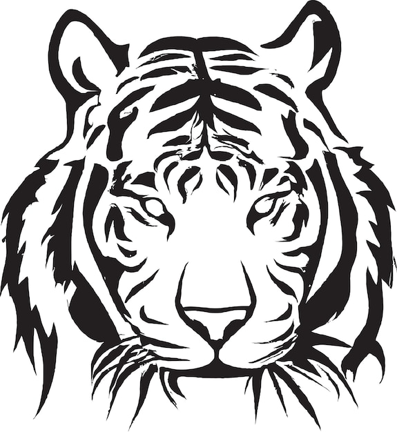 Bold Tiger Mascot Vector