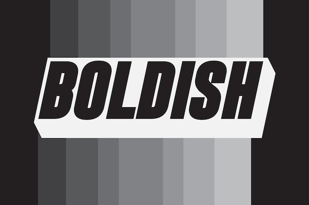 Vector boldish text effect shade and modern text style