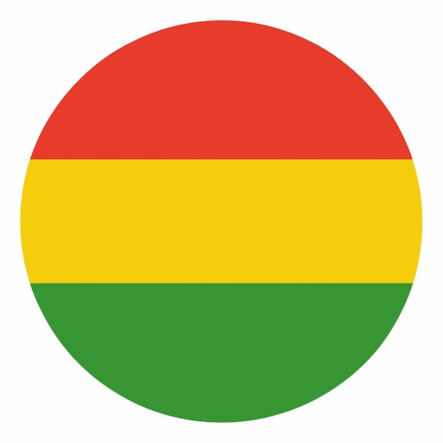 Bolivia flag illustration on white background