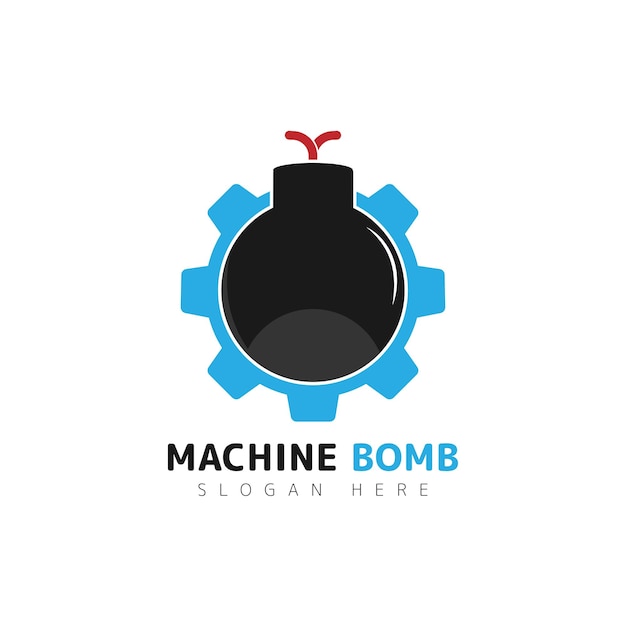 Bomb Gear Logo Icon Design Template