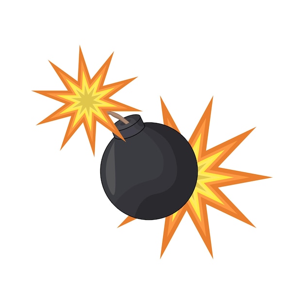 Vector bomb illustration