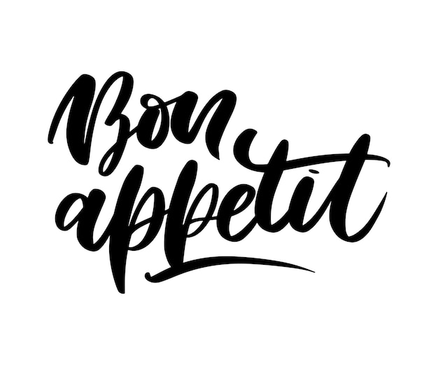 Bon appetit lettering