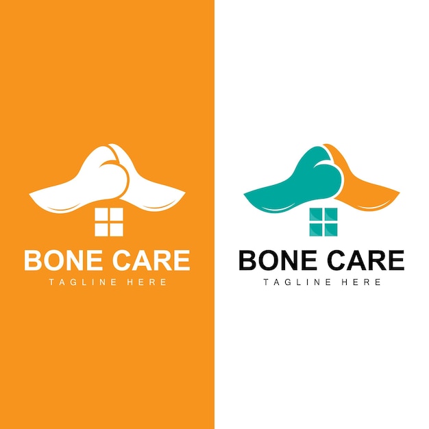 Bone Health Logo Simple Illustration Silhouette Template Vector Design