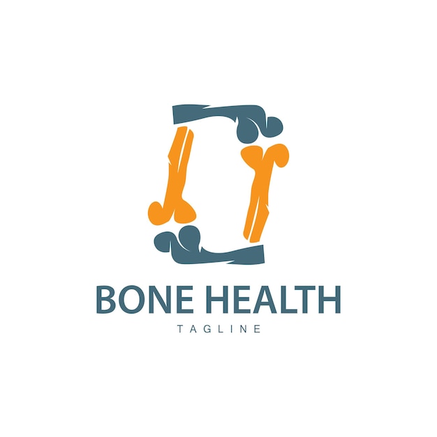 Bone Logo Bone Care Health Design Simple Symbol Template Illustration