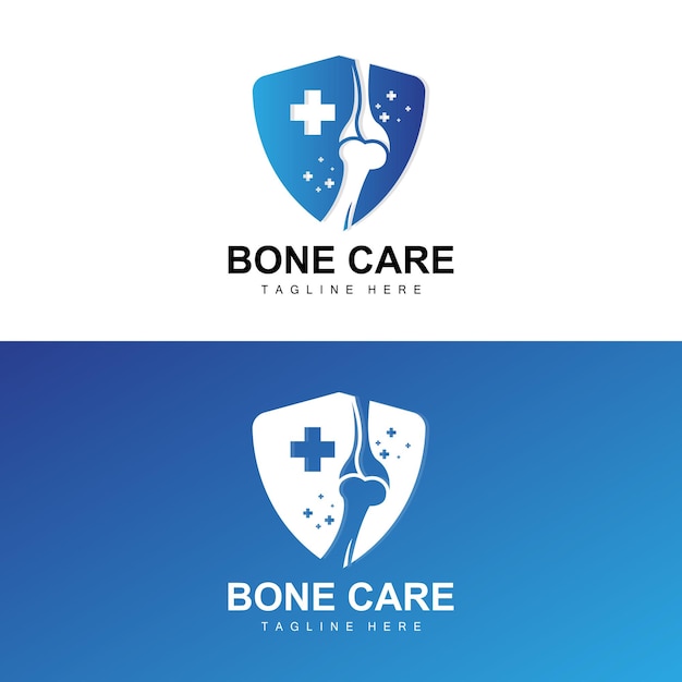 Bone Logo Design Medical Health Body Parts Illustration