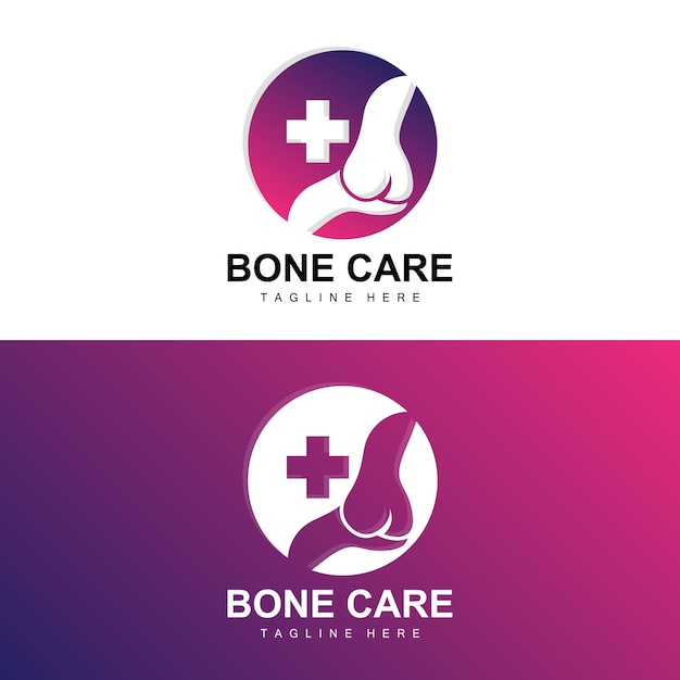 Bone Logo Design Medical Health Body Parts Illustration