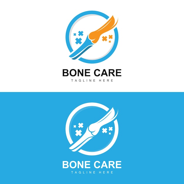 Bone Logo Design Medical Health Body Parts Illustration