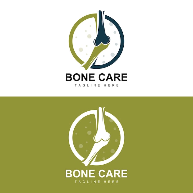 Bone Logo Design Medical Health Body Parts Illustration