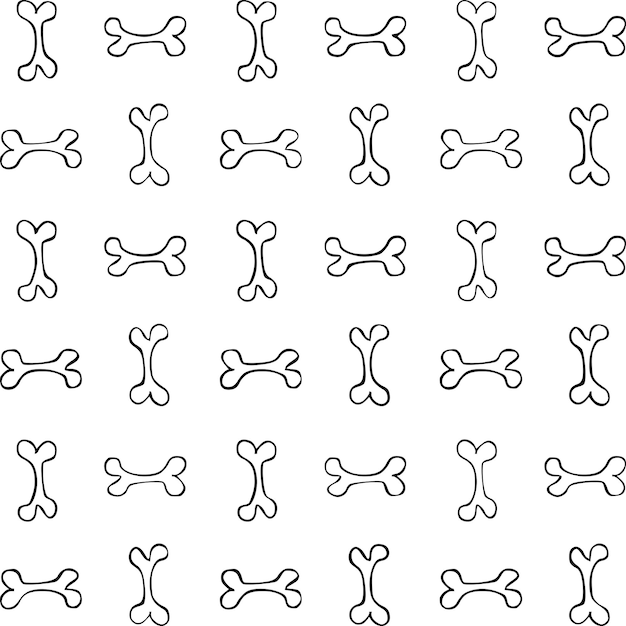 Bone seamless pattern