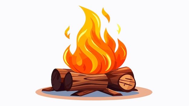 Bonfire Vector Icon for Website Design