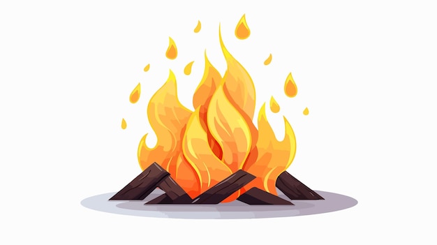 Bonfire Vector Icon for Website Design